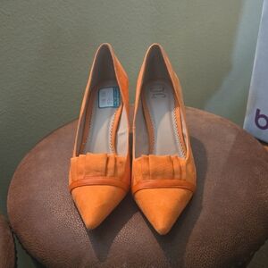 Elegant Orange Women's Heels